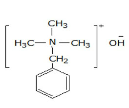 芐基三甲基氫氧化銨 ，40%（甲醇溶液）